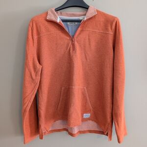 Orvis Burnt Orange Quarter-Zip Pullover